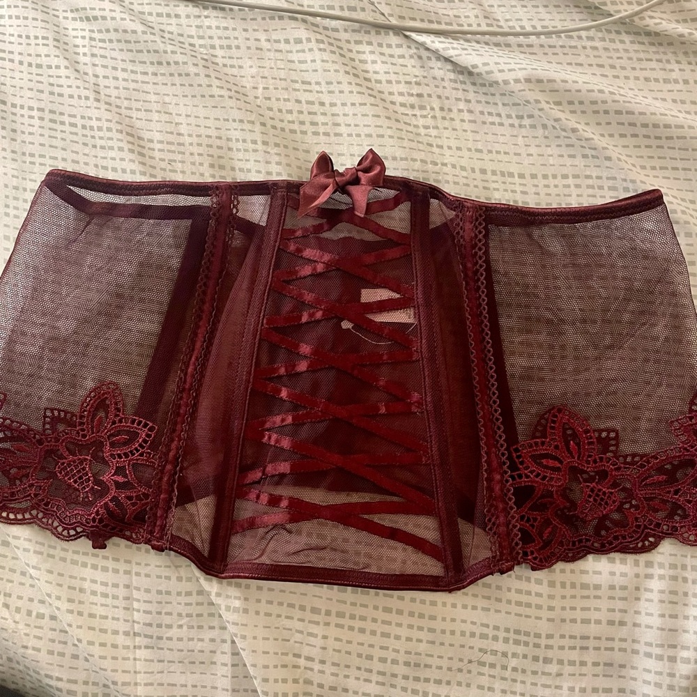 Maroon/ Burgundy Victoria Secret Corset